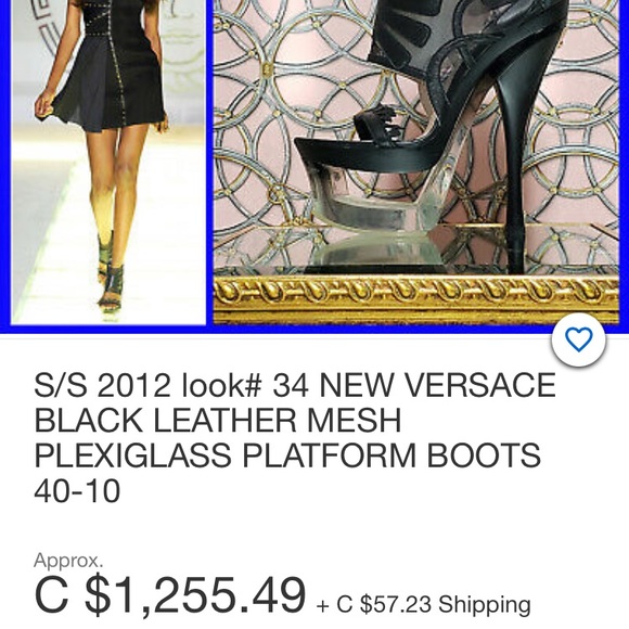*SOLD* STUNNING Versace Runway platform sandals - Picture 10 of 10